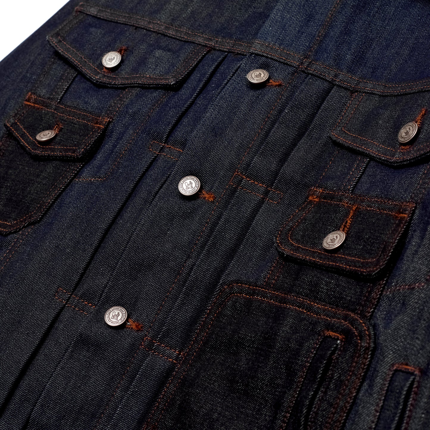 Selvedge Raw Denim Multi Pocket Jacket [Indigo]