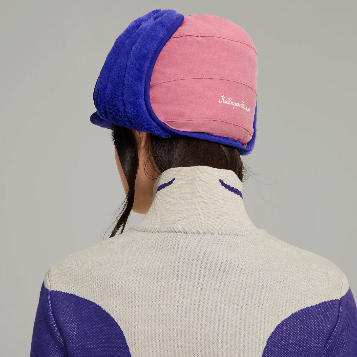 Puma x KidSuper Trapper Cap [Mauved Out / Lapis Lazuli]