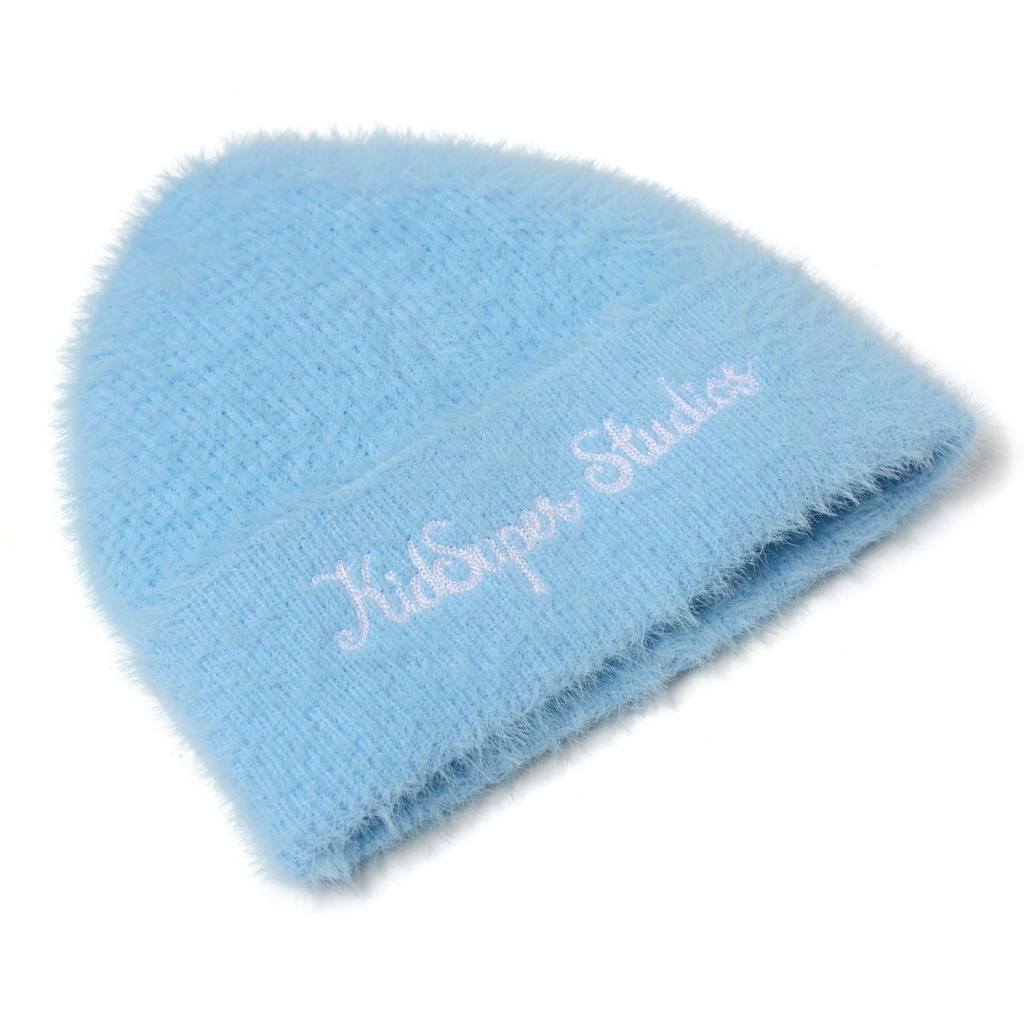 Fuzzy Knit Beanie [Baby Blue]