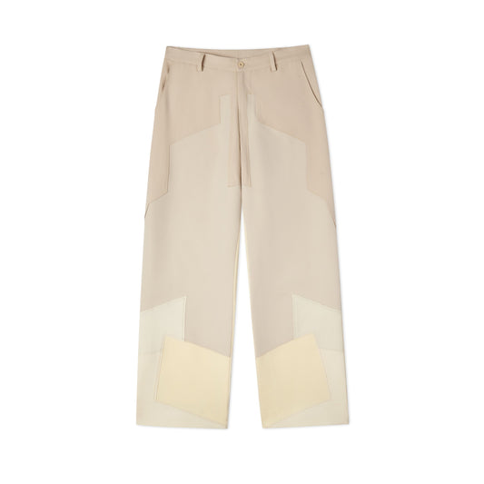 Patchwork Gradient Suit Bottom [Cream]