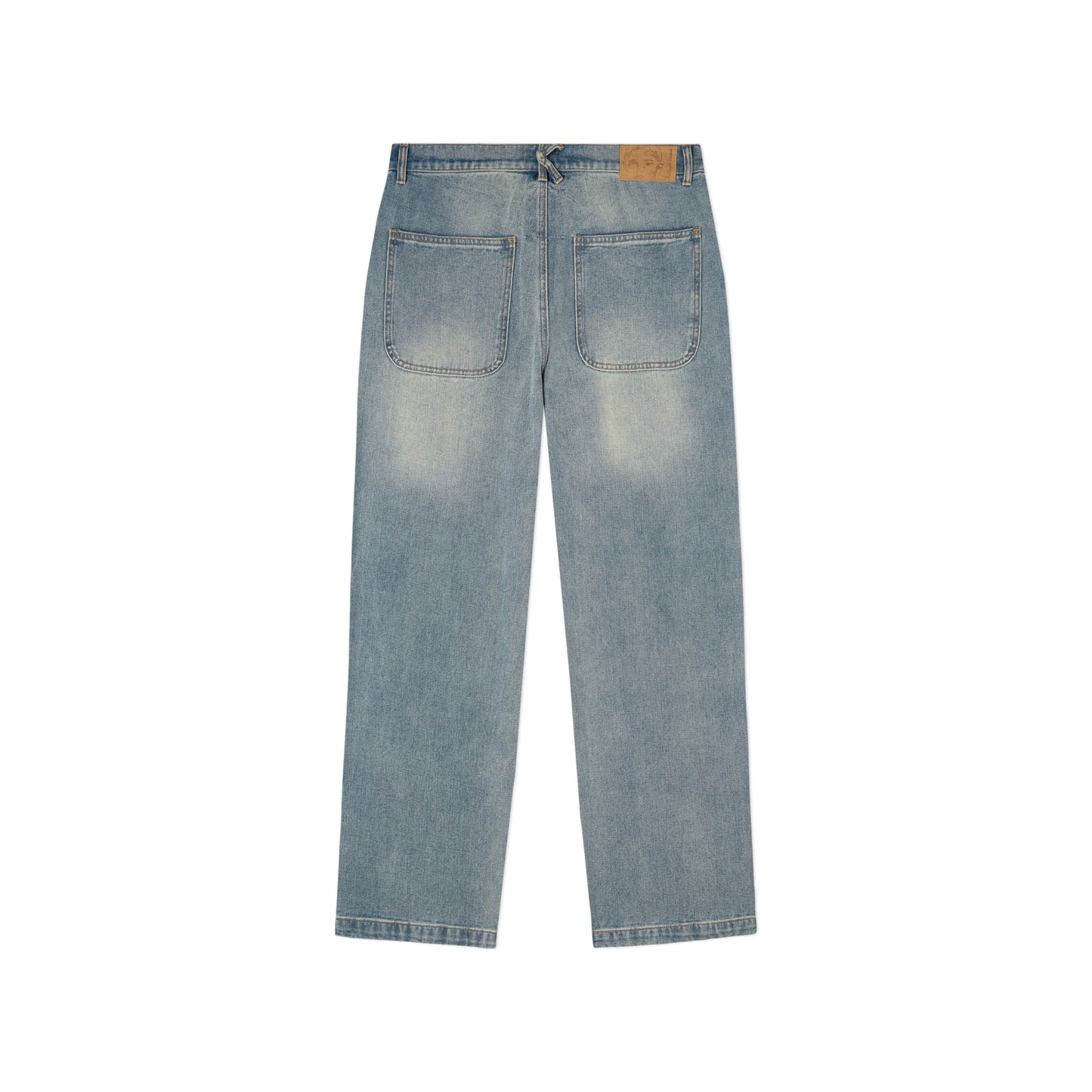 Printed Dove Washed Jeans [Blue]