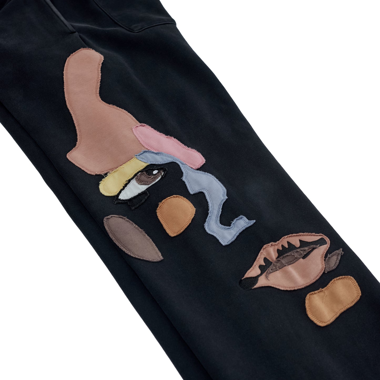 Side Eye Face Sweats [Black]
