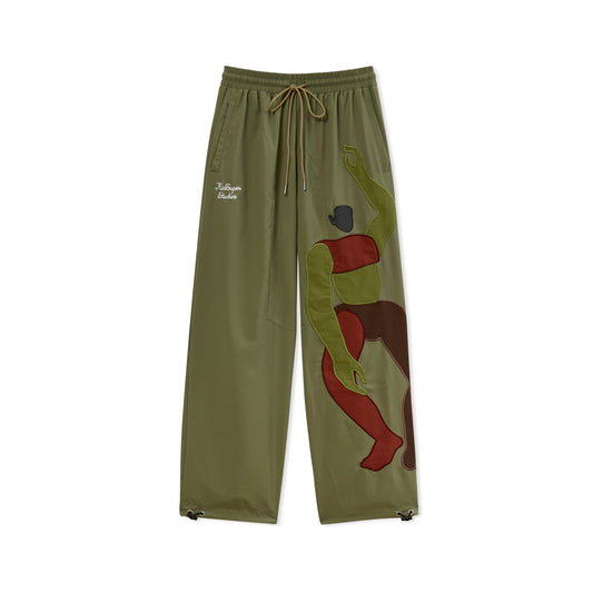 Falling Guy Track Pants [Green]