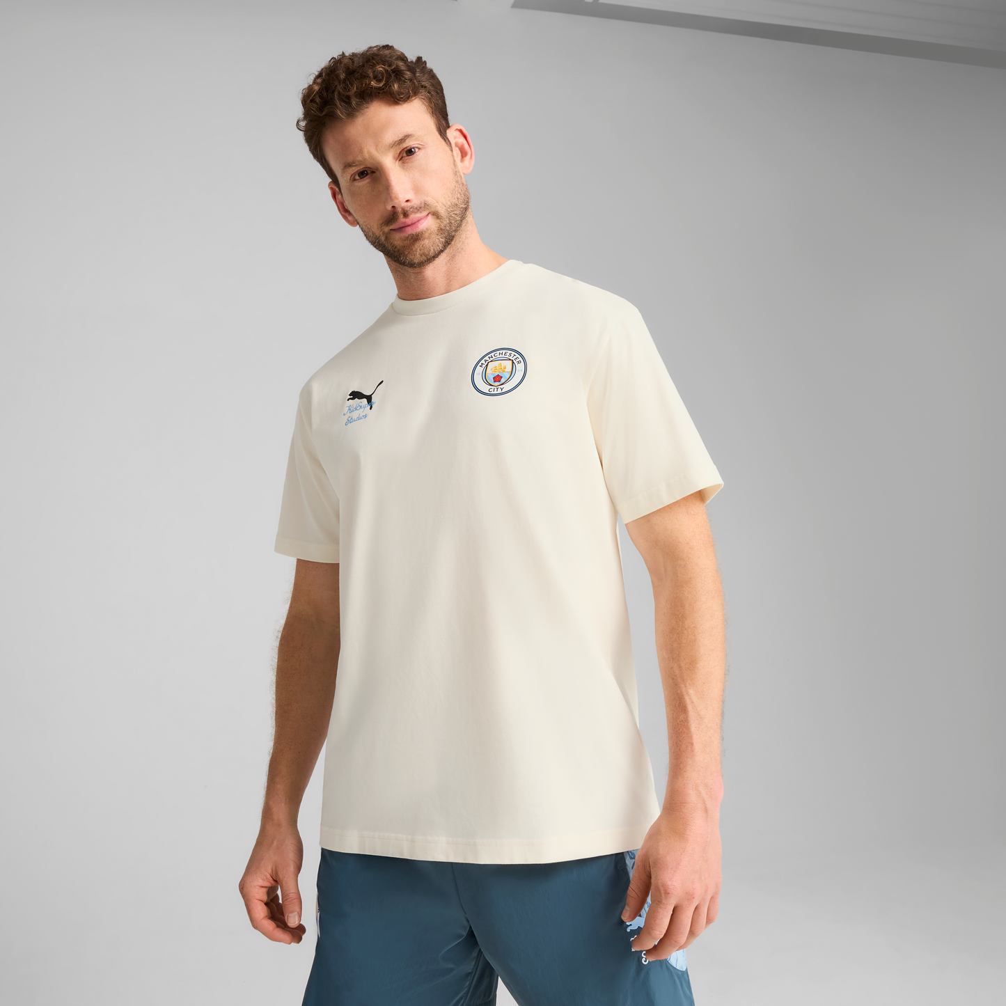 Man City FC TEE [Warm White/PUMA Black]
