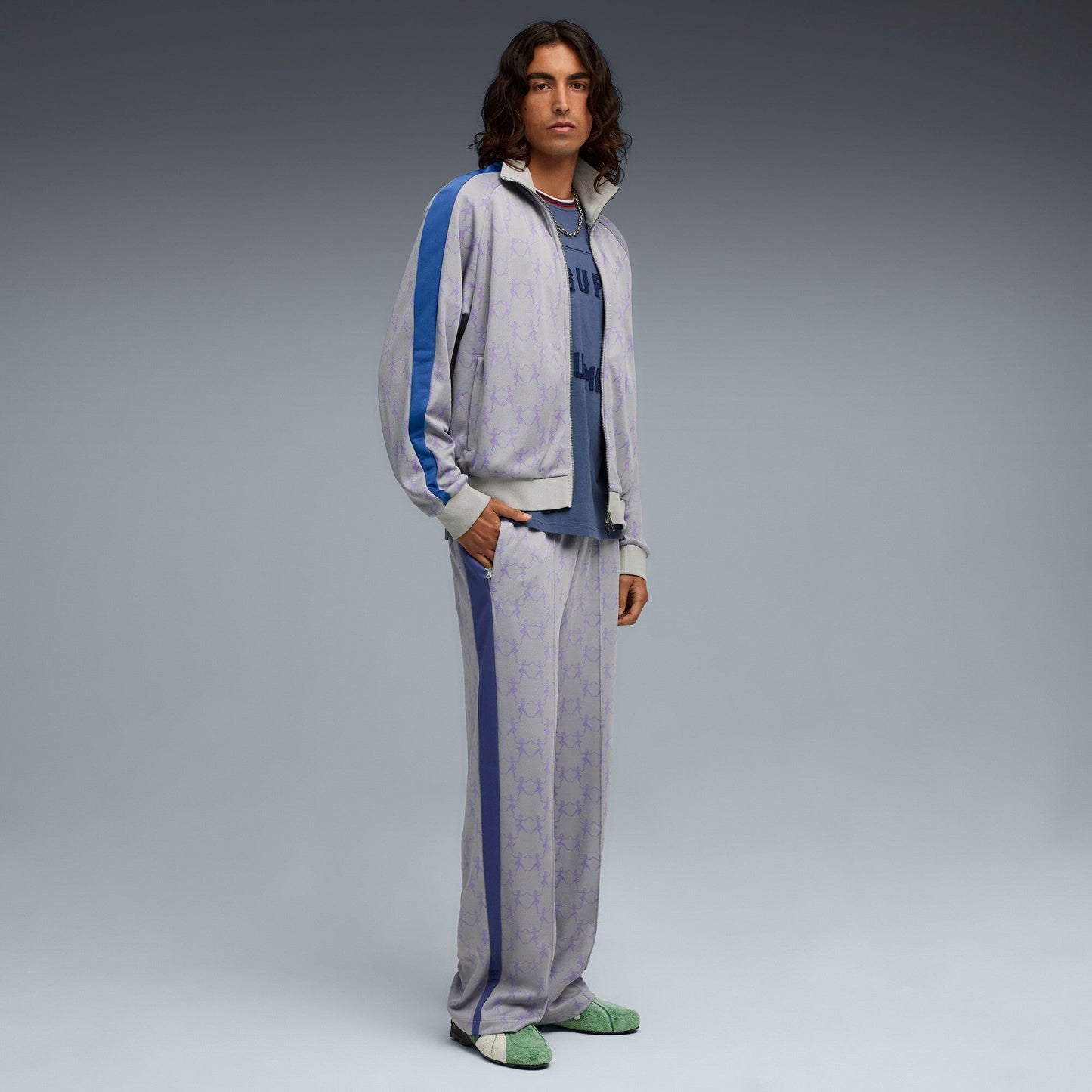 PUMA X KIDSUPER T7 JACKET [Gray Echo/AOP]