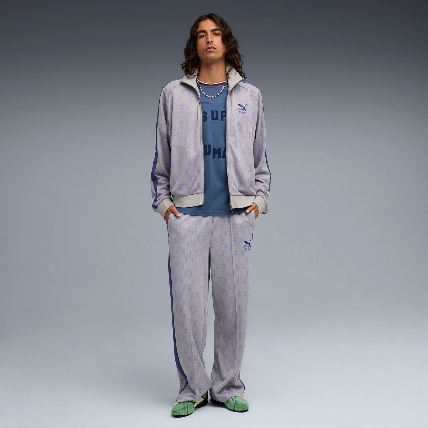 PUMA X KIDSUPER T7 PANTS [Gray Echo/AOP]