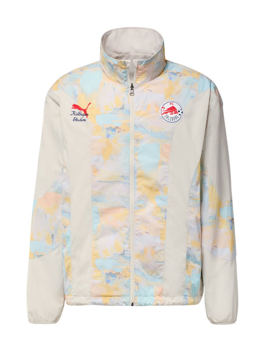 FC Red Bull Salzburg REVERSIBLE JACKET [Frosted Ivory/PUMA Red	]