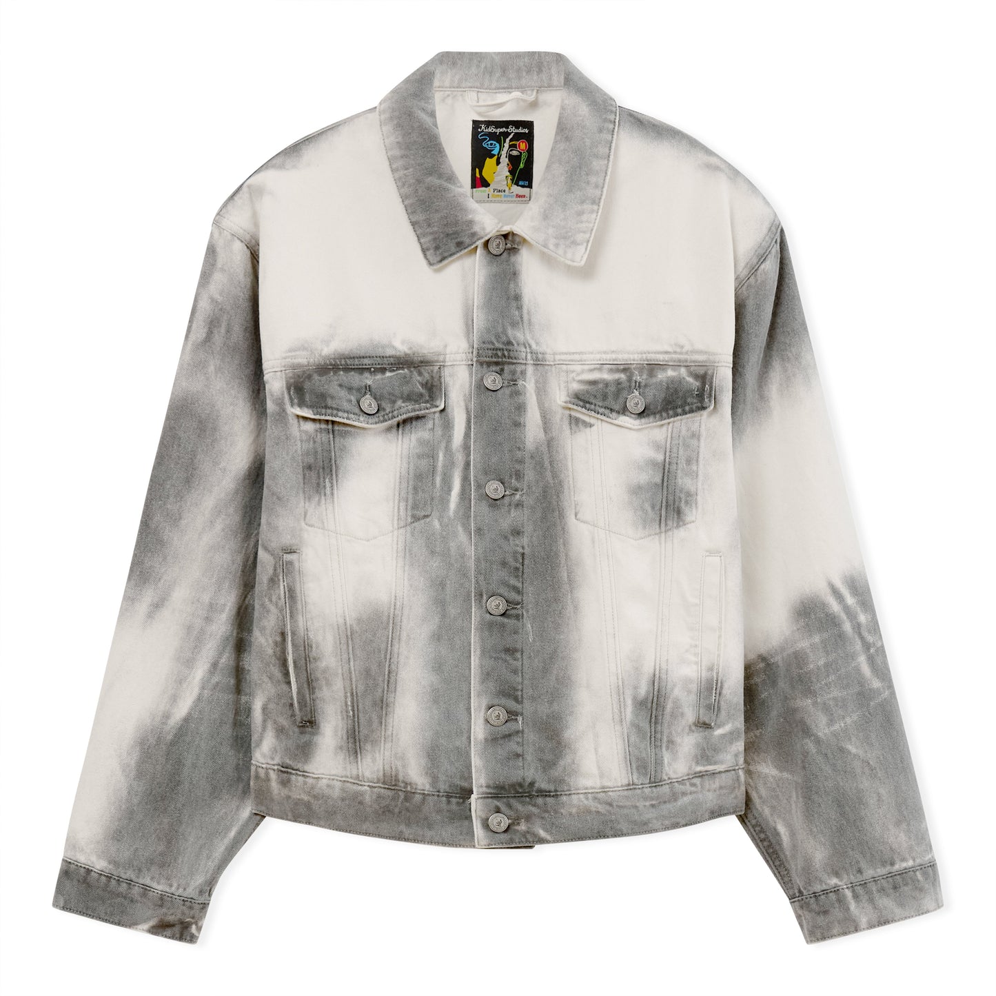 White Washed Doves Denim Jacket