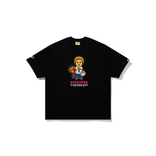 BAPE X KIDSUPER COLM & BABY MILO TEE [BLACK]