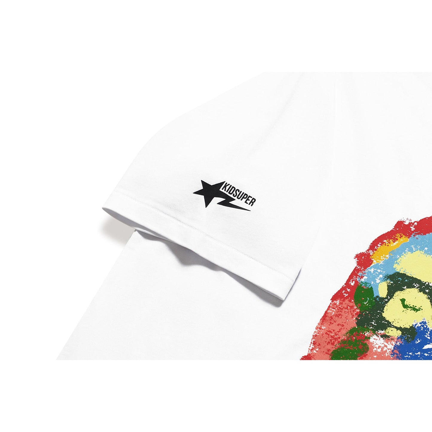 BAPE X KIDSUPER PAINTING APE HEAD TEE [WHITE]