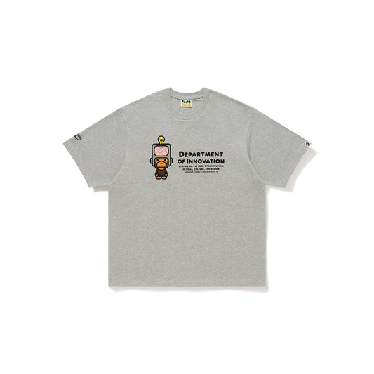 BAPE X KIDSUPER MILO DEPT. OF INNOVATION TEE [GRAY]