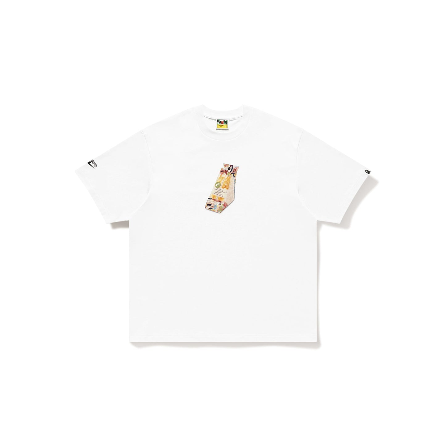 BAPE X KIDSUPER EGG SANDWICH TEE [WHITE]