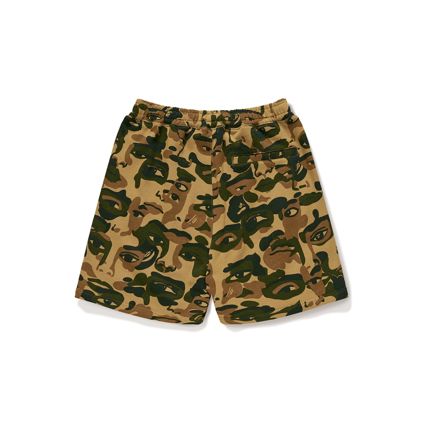 BAPE X KIDSUPER CAMO SWEAT SHORTS [GREEN]