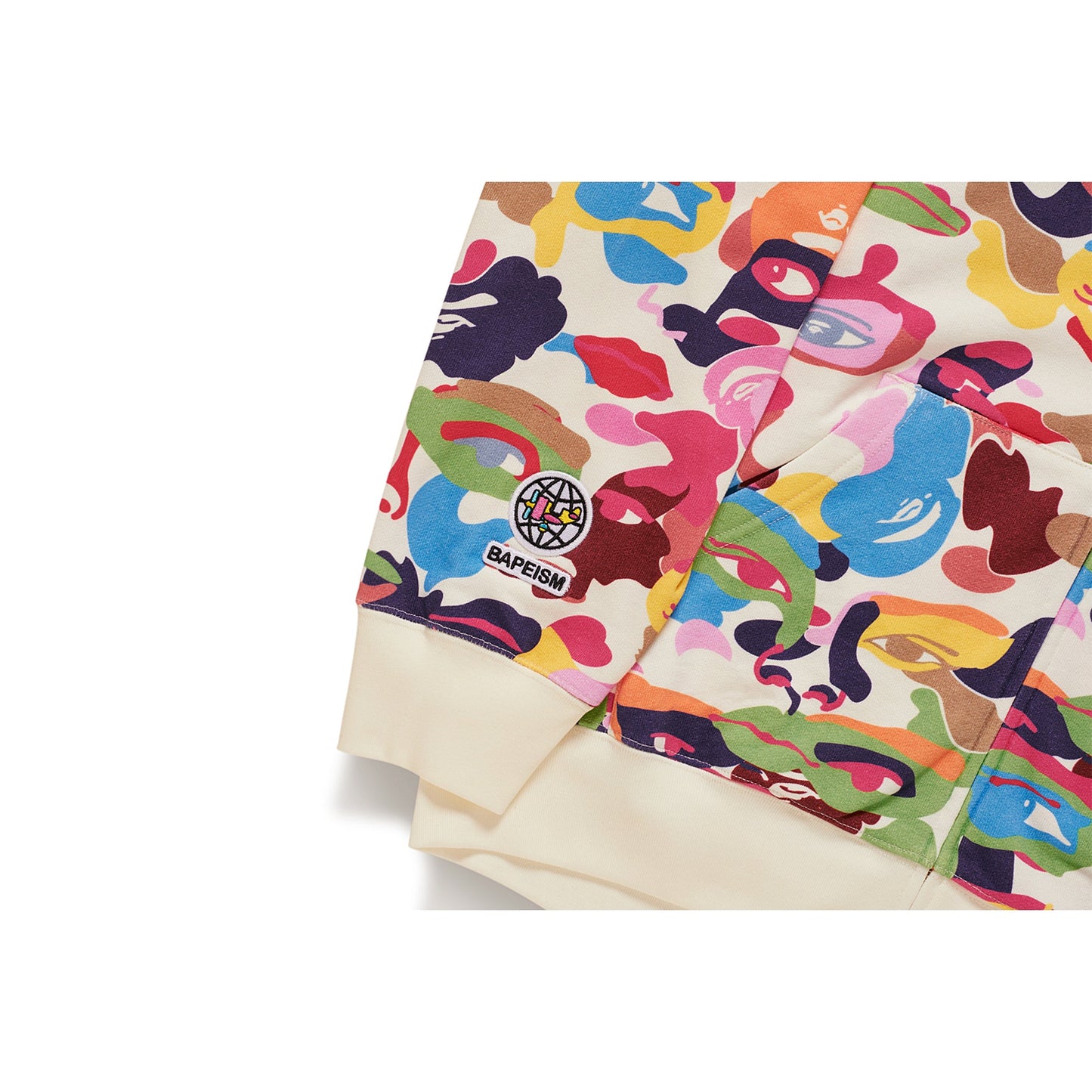 BAPE X KIDSUPER CAMO SHARK FULL ZIP HOODIE [MULTI]