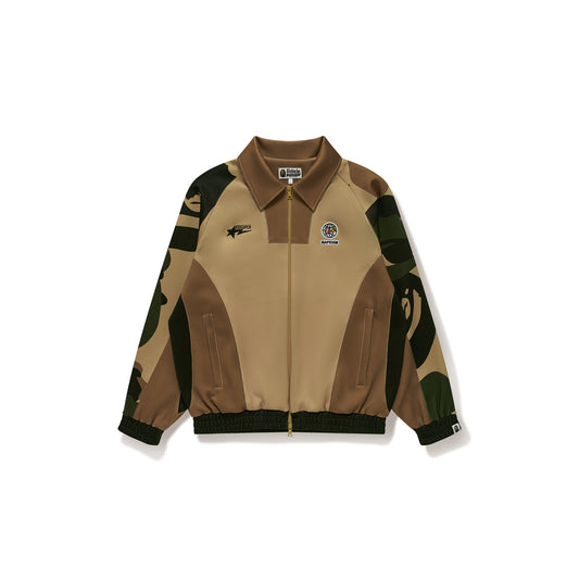 BAPE X KIDSUPER PATCHWORK TRACK JACKET [GREEN]